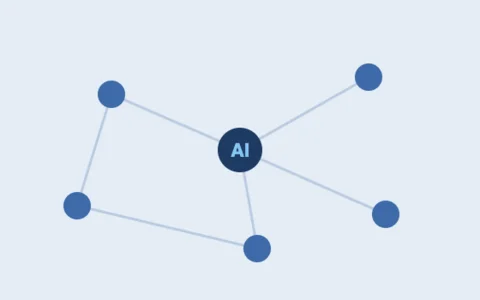 AI node network illustration