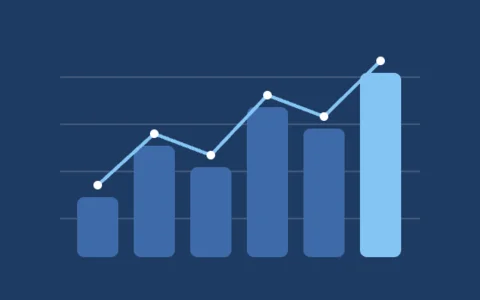 Analytics chart illustration